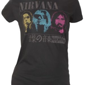 Nirvana No 1 Rock Girls Black T-Shirt